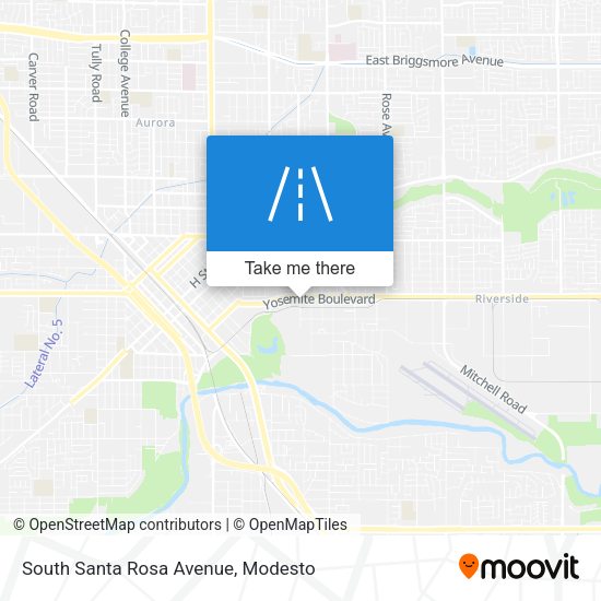 Mapa de South Santa Rosa Avenue