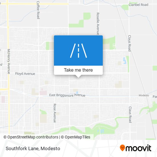 Southfork Lane map