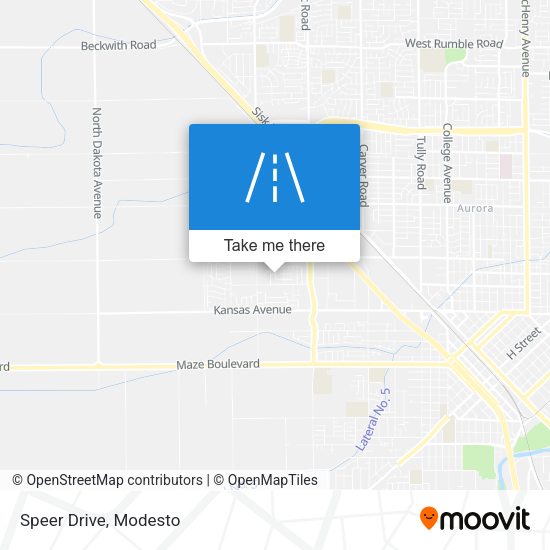 Mapa de Speer Drive