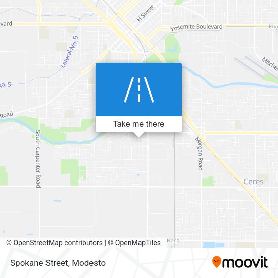 Spokane Street map