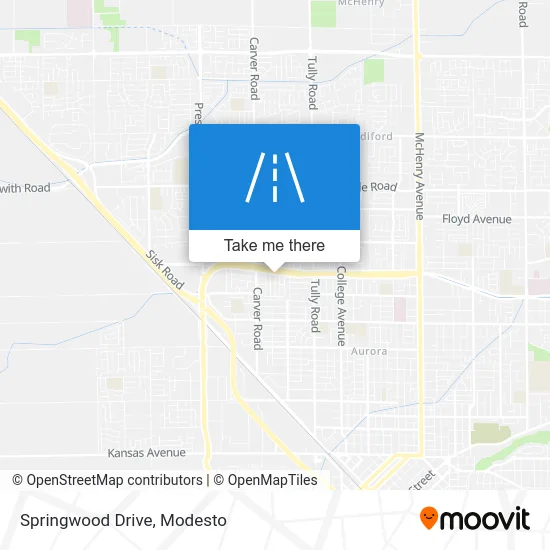 Springwood Drive map