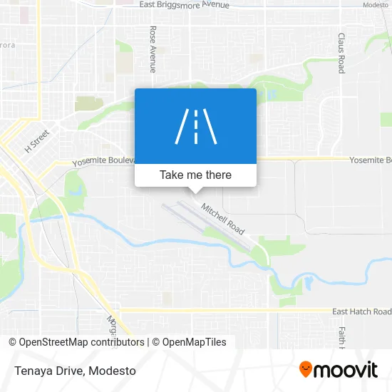 Tenaya Drive map