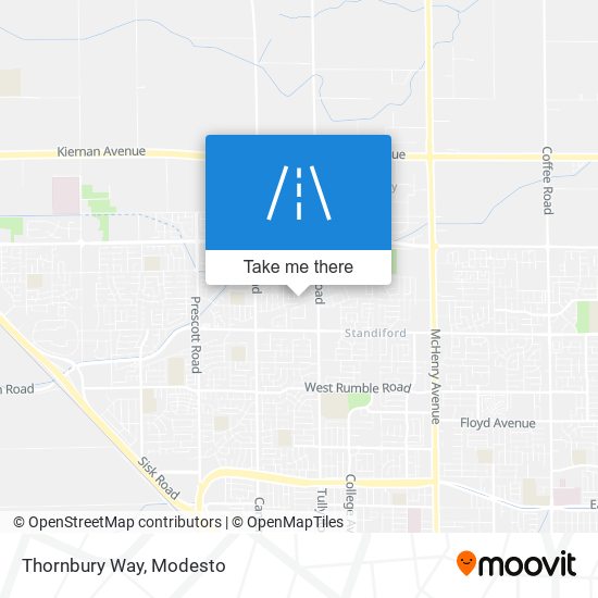 Thornbury Way map