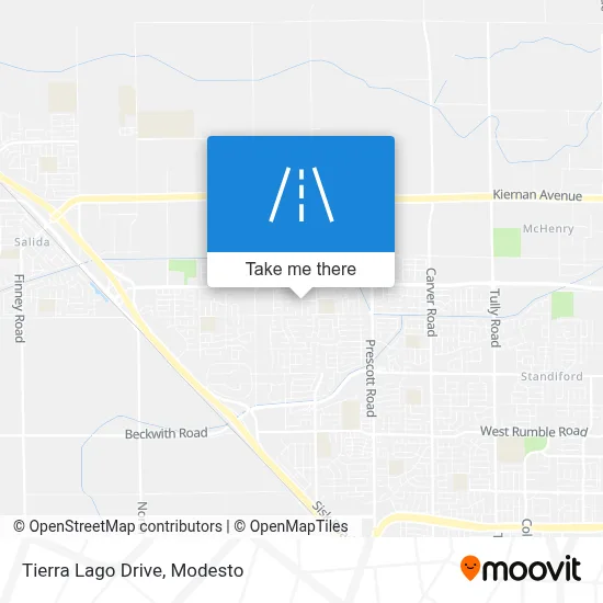 Tierra Lago Drive map