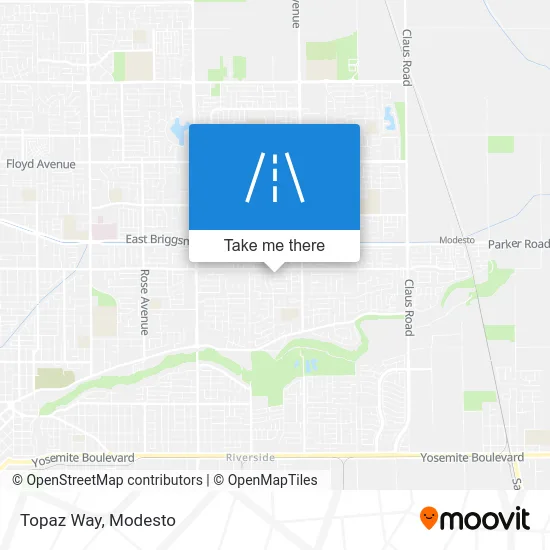 Topaz Way map