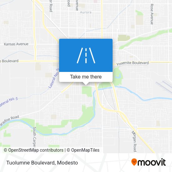 Mapa de Tuolumne Boulevard