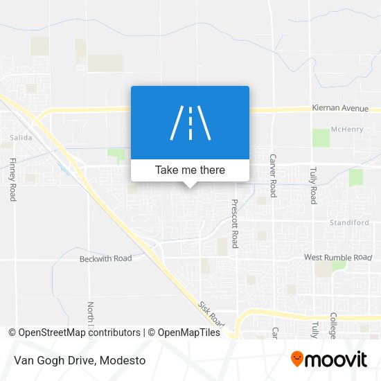Mapa de Van Gogh Drive