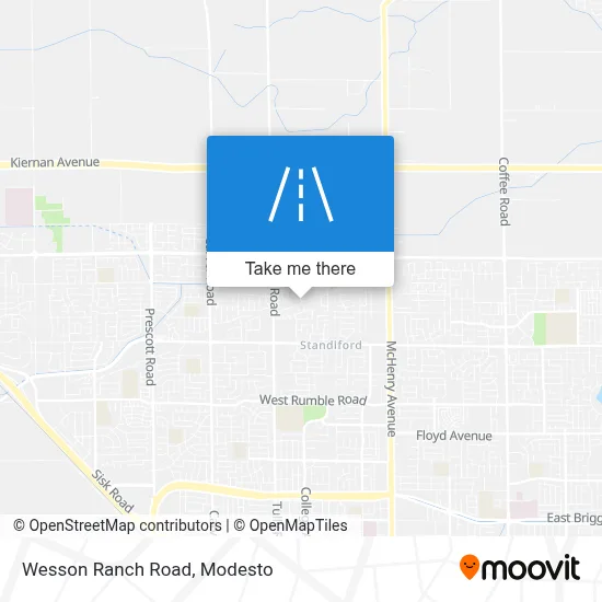 Wesson Ranch Road map