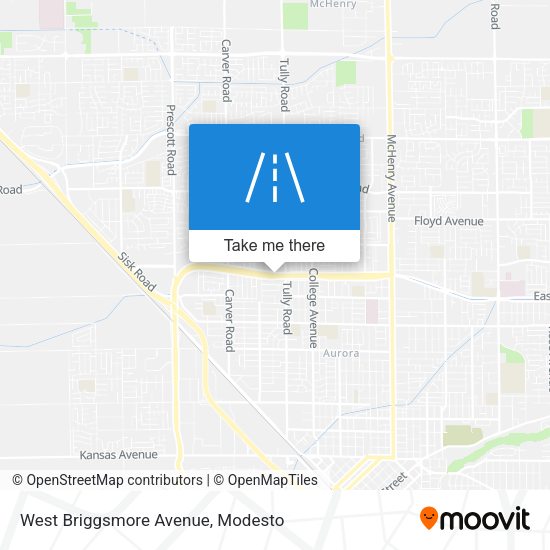 West Briggsmore Avenue map