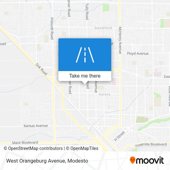 West Orangeburg Avenue map
