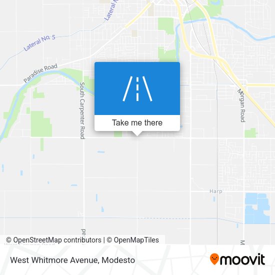 West Whitmore Avenue map