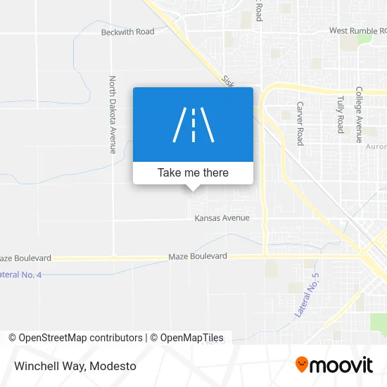 Winchell Way map