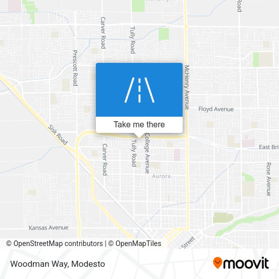 Mapa de Woodman Way