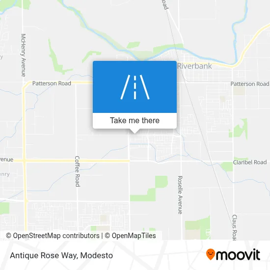 Antique Rose Way map