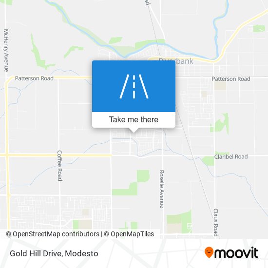 Gold Hill Drive map