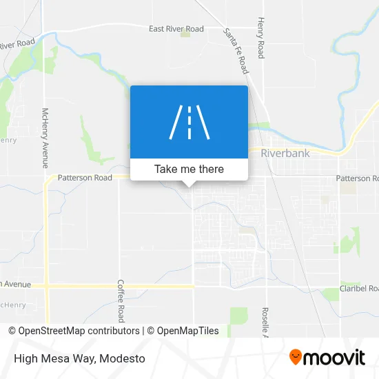 High Mesa Way map
