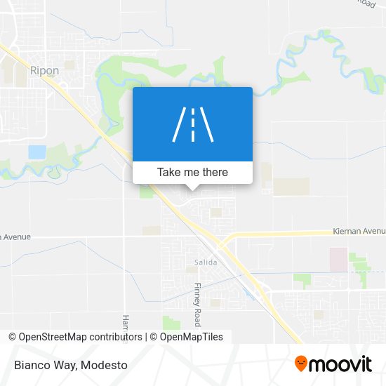 Mapa de Bianco Way