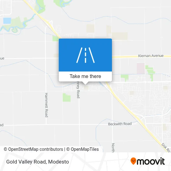 Gold Valley Road map