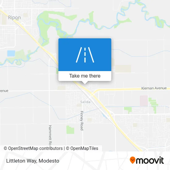 Littleton Way map