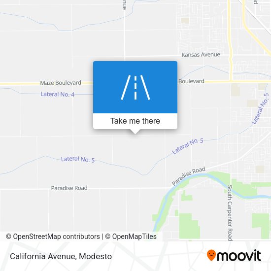 Mapa de California Avenue