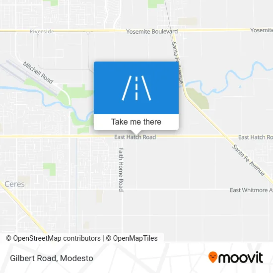 Gilbert Road map