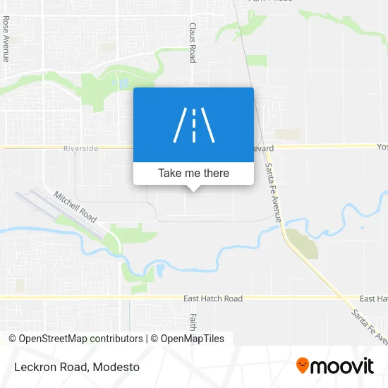 Leckron Road map