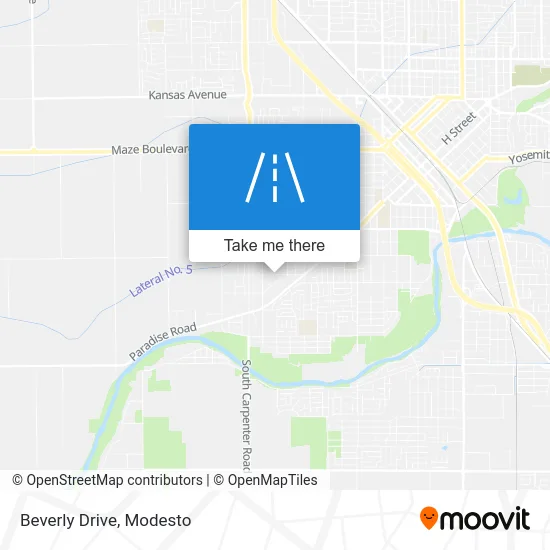 Beverly Drive map