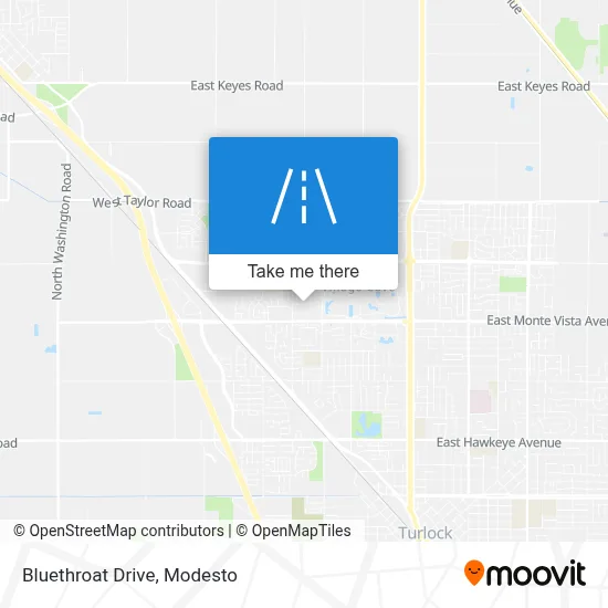 Bluethroat Drive map