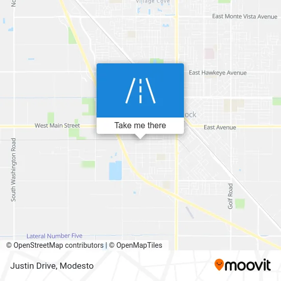 Justin Drive map