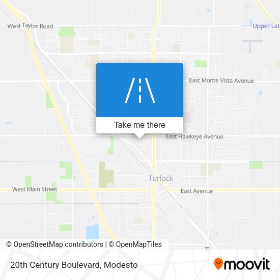 20th Century Boulevard map