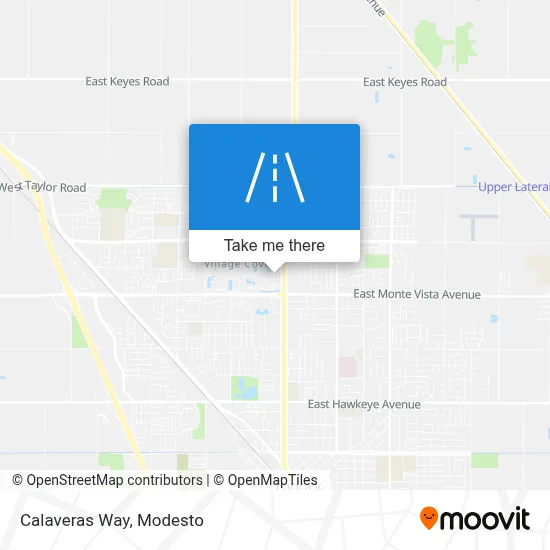 Calaveras Way map