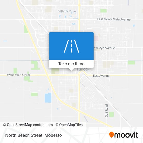 North Beech Street map