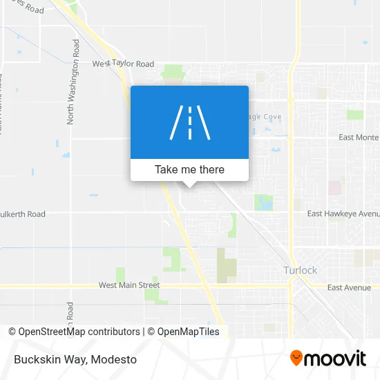 Buckskin Way map