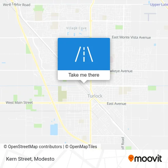 Kern Street map