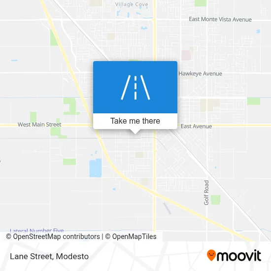 Lane Street map