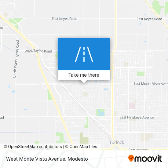 West Monte Vista Avenue map