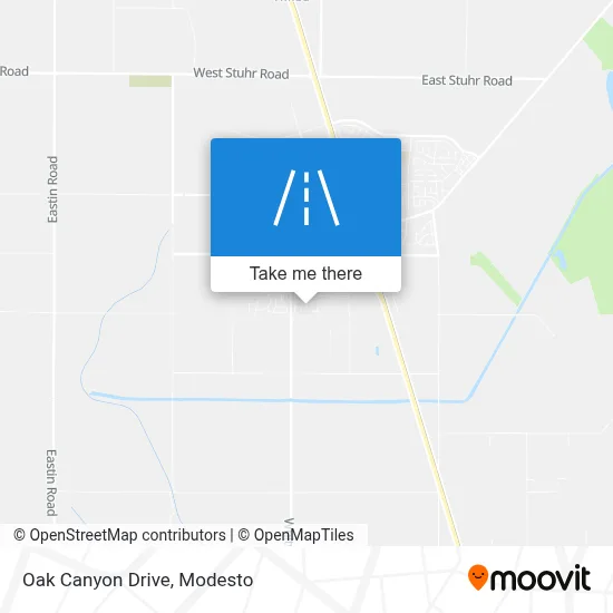 Oak Canyon Drive map
