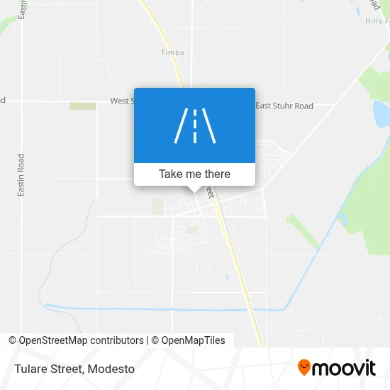 Tulare Street map