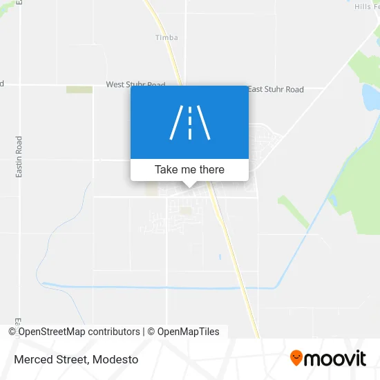 Merced Street map