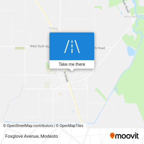 Mapa de Foxglove Avenue