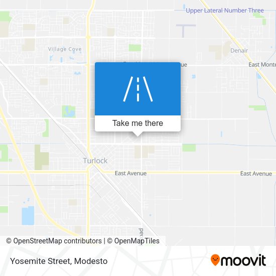 Mapa de Yosemite Street