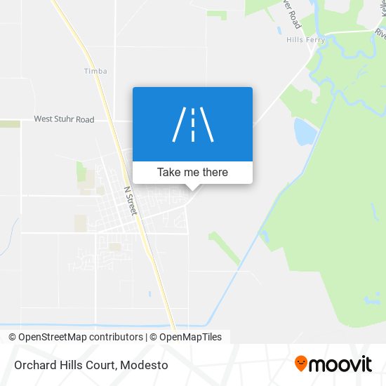 Mapa de Orchard Hills Court