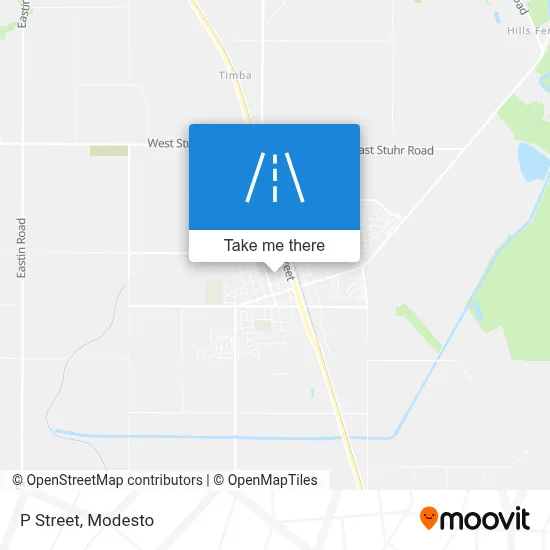 P Street map