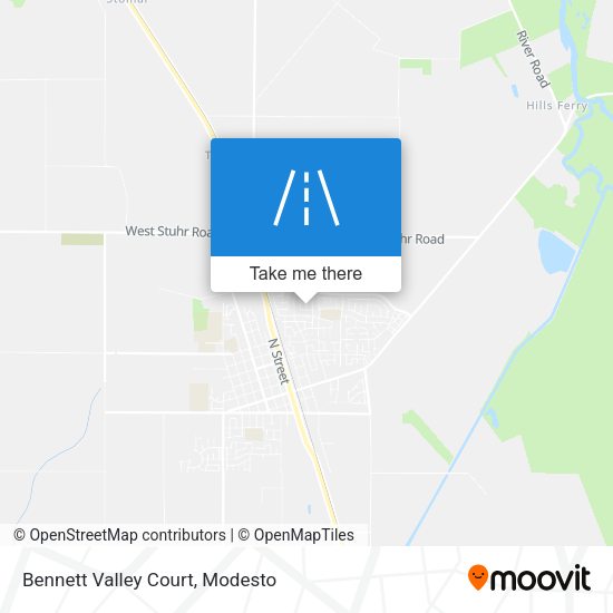 Bennett Valley Court map