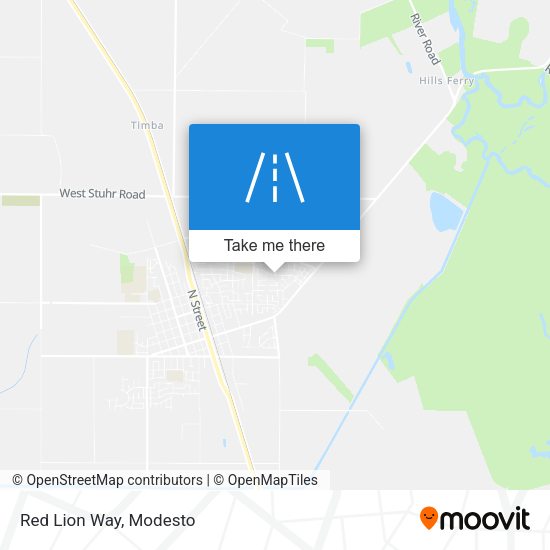 Mapa de Red Lion Way
