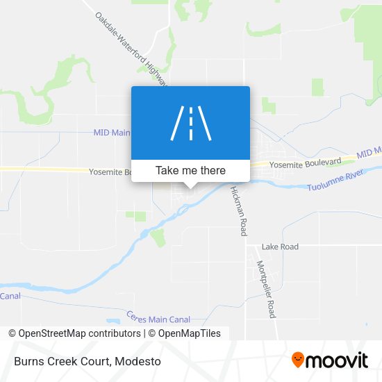 Burns Creek Court map