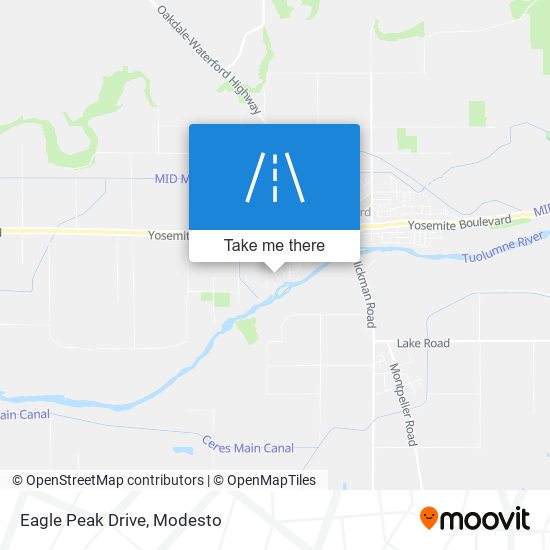 Eagle Peak Drive map