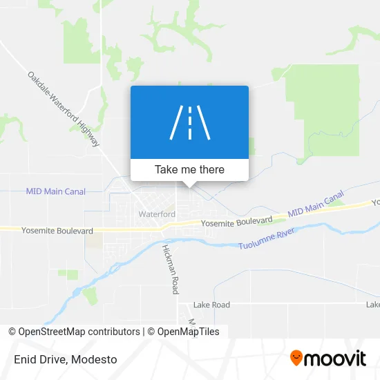 Enid Drive map