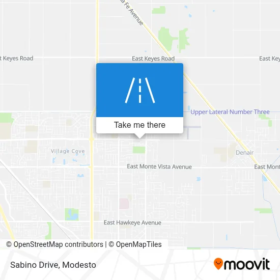 Sabino Drive map