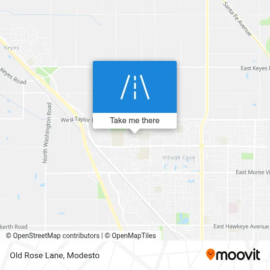 Old Rose Lane map